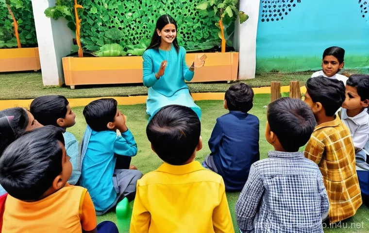 환경보호 직무 멘토링 사례 - **Prompt:** A heartwarming scene of a diverse Pakistani rural community, including men, women, and c...